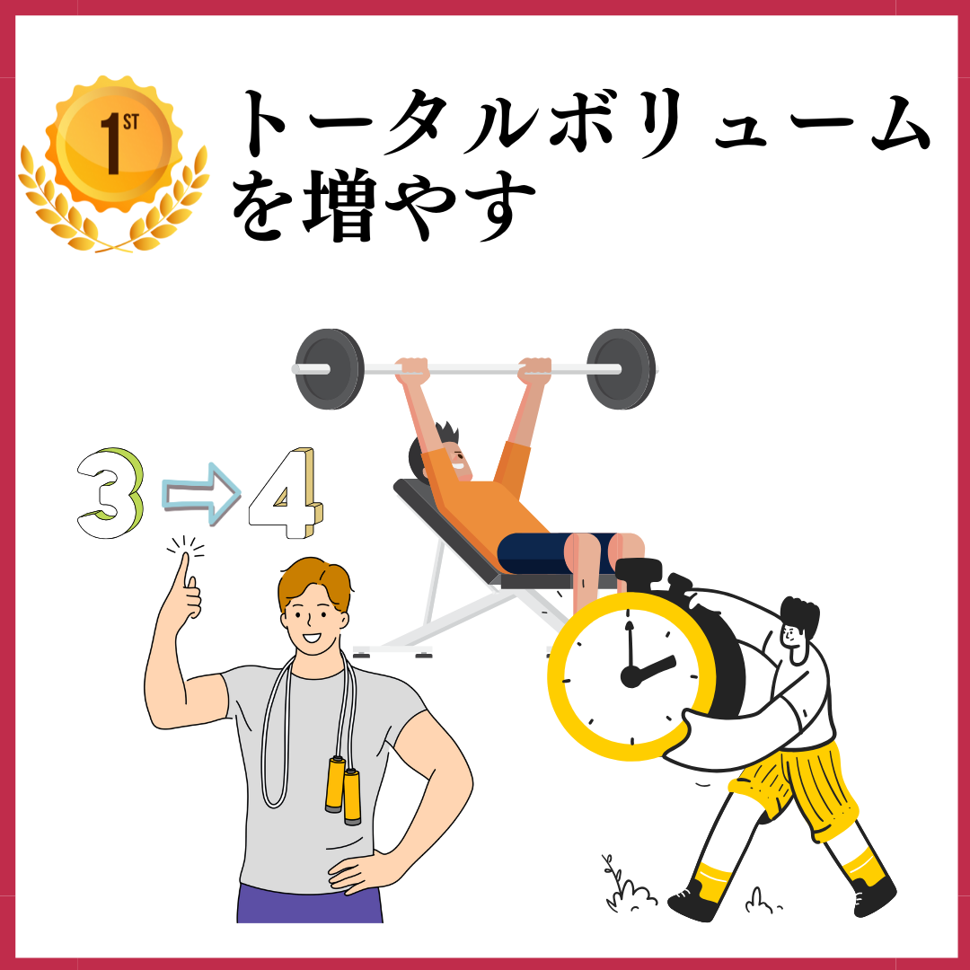 第1位🥇
『トータルボリュームを増やす』
