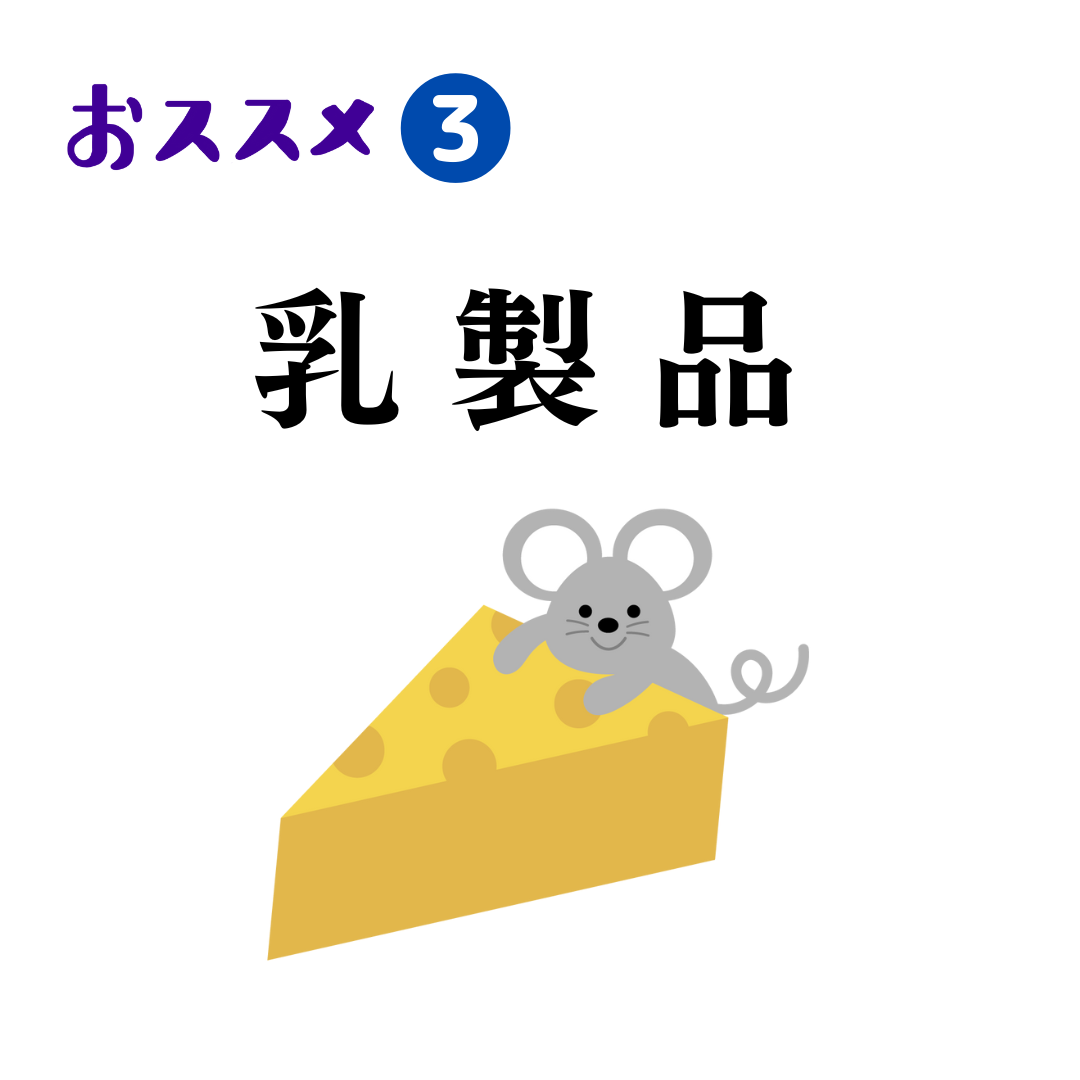 おススメ3『乳製品』