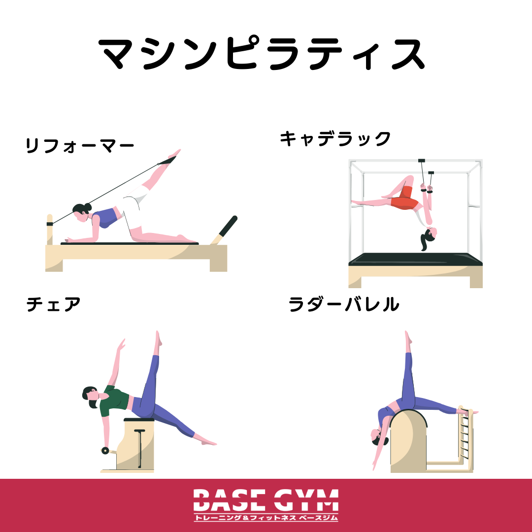 マシンピラティスには様々な器具があります!